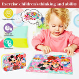 MZZOTOY Puzzles for Kids Ages 4-8, 60 Pieces Puzzles for Kids Ages 3-5 in a Metal Box Jigsaw Puzzles Girls and Boys Educational Puzzlese Toys Gifts MZZOTOY