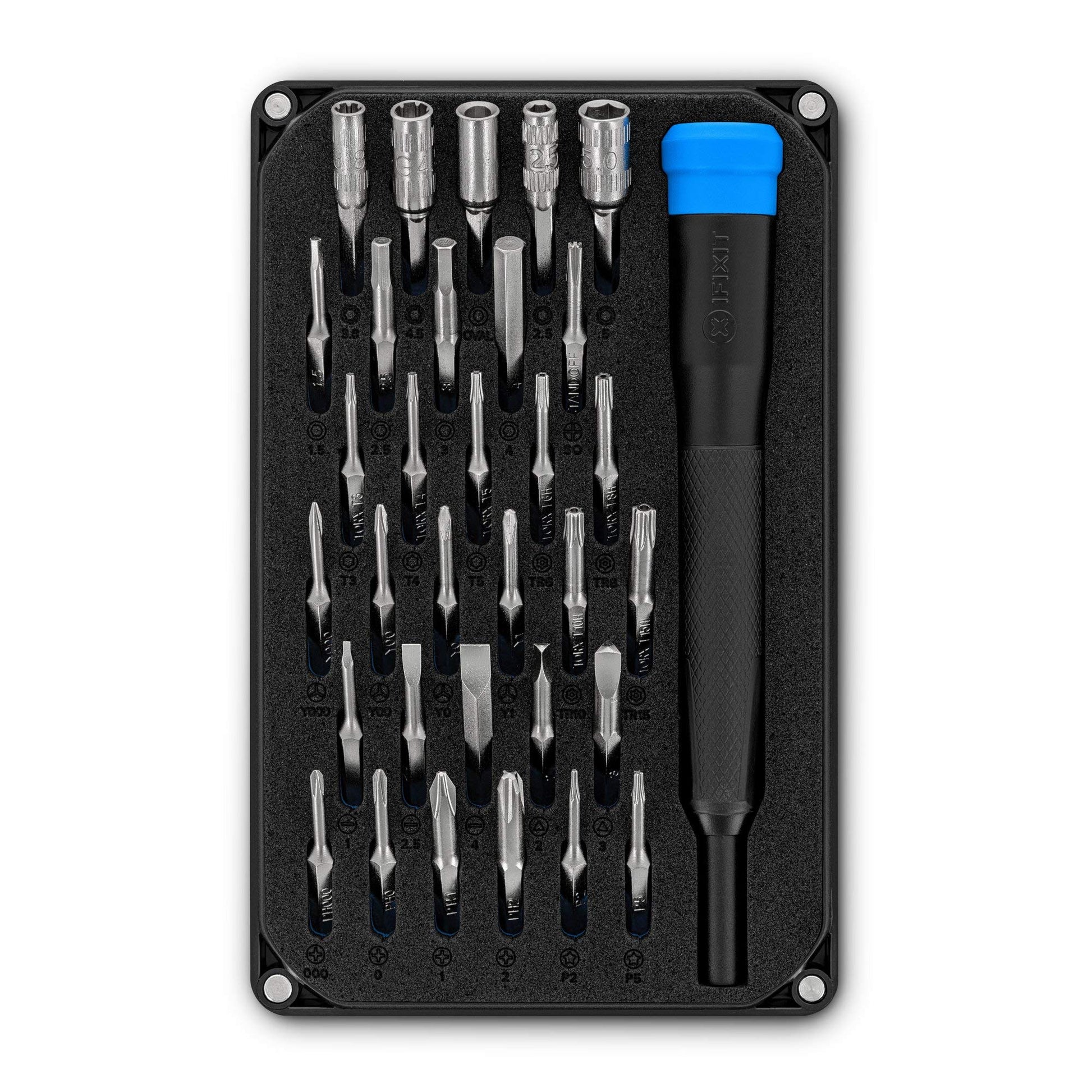 iFixit Moray Driver Kit - 32 Precision Bits for Smartphones, Game Consoles & Small Electronics Repair - WoodArtSupply