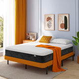 Queen Mattress 12 Inch, Hybrid Mattress Queen Size, Bed Matress in a Box, Pressure Relief & Fiberglass Free Swbvs