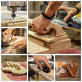 TESLYAR Gun Rack Wall Mount Hold Up Displays Horizontal Gun Rack and Shotgun Hooks Store Rifle Shotgun Bow Real Hardwood Hanger TESLYAR