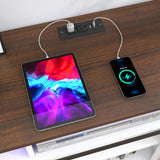 jiteentarou Farmhouse Coffee Bar Cabinet with Power Outlet, Rustic Sideboard Buffet Storage Cabinet with Storage, Wood Buffet Cabinet Serving Table Cupboard for Dining Room, Living Room, White jiteentarou