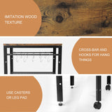 Rustic End Table, 2-Tier Side Table with Adjustable Height Shelf, 19.7" x 19.7" x 24", 143 lb Weight Capacity, Great for Mini Fridge Stand, Printer Stand, Aquarium Stand, Nightstand, Coffee Table onlytak