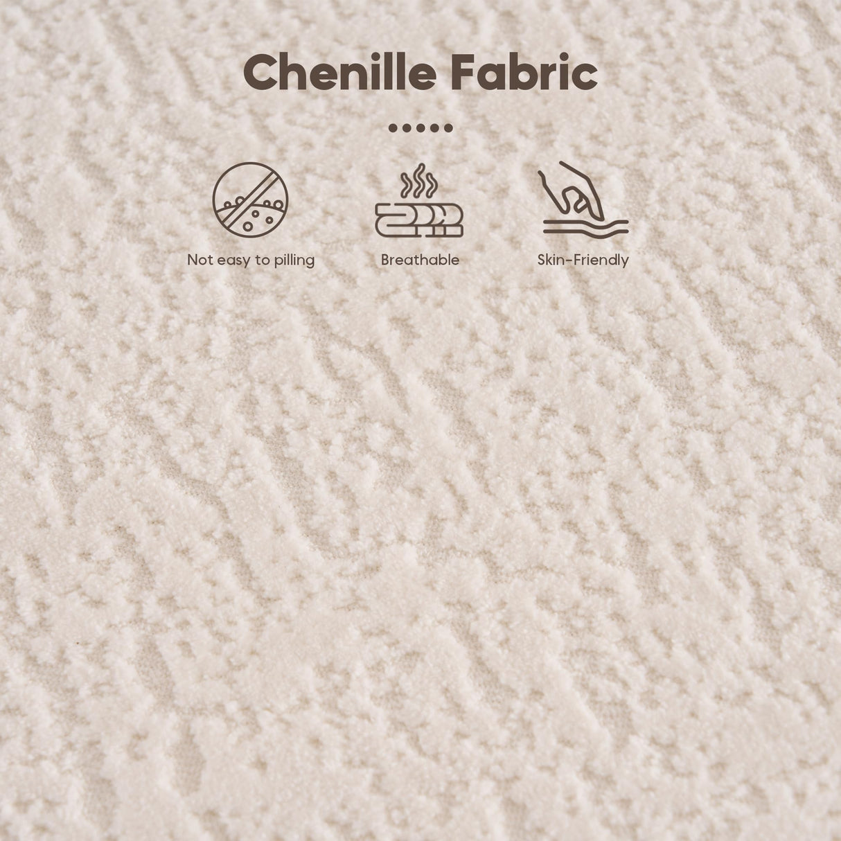 VYNELITO Oversized Sectional Sofa with Chaise for Living Room, 99" Modern Luxury Chenille 4-Seater Sofa Extra Wide Seat L-Shape Curved Cloud Couch with 4 Throw Pillows, White VYNELITO