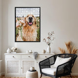 Giftgarden 19.7x27.6 Puzzle Frame Black, 50x70cm Picture Frame for 1000 Pieces Puzzles Wall Display, Single Giftgarden