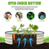 SnugNiture Galvanized Raised Garden Bed, 4x2x1ft Oval Metal Planter Box for Planting Outdoor Plants Vegetables SnugNiture