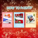 Christmas Paint by Numbers Kit for Adults - Christmas Truck Number Painting for Adults for Gift Home Wall Decor 16x20 Inch HITO