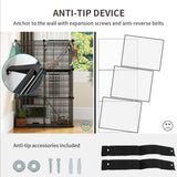 YITAHOME Cat Cage Indoor Cat Enclosures DIY Cat Playpen Metal Kennel with Extra Large Hammock for 1-2 Cats, Ferret, Chinchilla, Rabbit, Small Animals YITAHOME