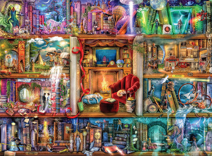 Buffalo Games - Aimee Stewart - The Grand Fiction Library - 1000 Piece Jigsaw Puzzle for Adults -Challenging Puzzle Perfect for Game Nights - Finished Size is 26.75 x 19.75