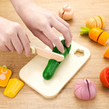 Cutting Vegetable Set - Wooden Play Food Kitchen Accessory, Multi - Pretend Play Accessories, Wooden Cutting Fruit Toys for Toddlers and Kids Ages 3+ umu