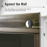 Domi 10x12FT Sunroom Gazebo,Solarium Aluminum Wall Mounted Gazebo with Galvanized Steel Sloping Roof,Lockable PC Screen House,with Front Door&Side Sliding Door,Lean to Gazebo for Patio Deck Lawn domi outdoor living