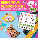 Creativity for Kids Neon Origami Mini Kit: 25 Origami Papers, Christmas Gifts and Toys for Boys, Origami Kit Arts and Crafts for Kids Ages 7-12+, Kids Stocking Stuffer and Small Gifts Creativity for Kids