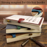 Personalized Magnetic Leather Bookmarks for Reading Women, Custom Leather Bookmarks, Handmade, Vintage Bookmark Clips Gifts for Book Lover Readers Women Kids (Customizable) YXFOOR