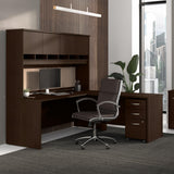 Bush Business Furniture Series C 3 Drawer Mobile File Cabinet in Mocha Cherry - Assembled Bush Business Furniture