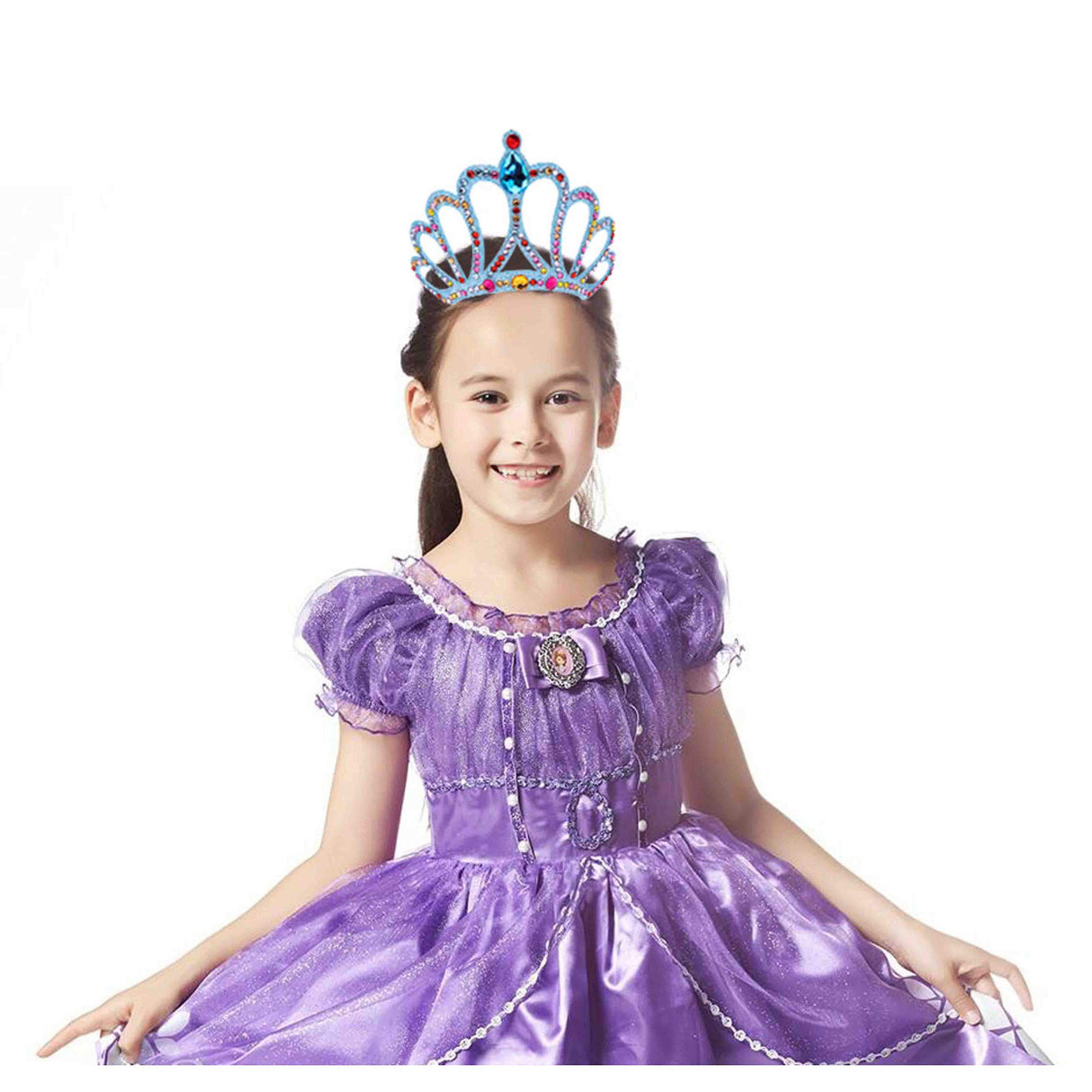 Richness DIY Party Crowns Foam Kids Tiaras Make Your Own Crowns with Jewel Stickers Party Favors for Kids Pack of 6 RICHNESS