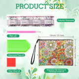 Sweetude 6 Pcs Mandala Diamond Painting Clutch Purses DIY Diamond Painting Bags Rhinestone Stitch Cross Body Handbag 5D Handmade Arts Craft Makeup Zipper Shoulder Bag for Women Christmas Gift Sweetude