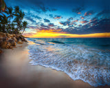 TUMOVO Adult Paint by Number - Caribbean Beach Paint by Numbers for Adults Beginner Seaside Cloudscape Paint by Numbers Kit with 3 Size Brushes and Acrylic Pigment, 16x20 Inches(Frameless) TUMOVO