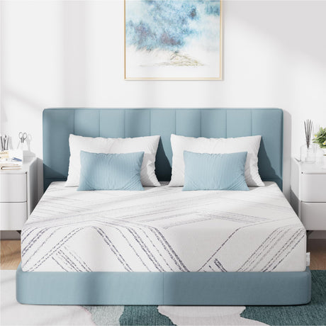 ZFHCBJ Queen Mattress, 10 inch Cooling Gel Memory Foam Mattresses, Removable Washable Cover, Queen Mattress in a Box, Medium Firm, Pressure Relief & Upgraded Support, Motion Isolation, CertiPUR-US ZFHCBJ