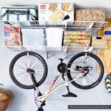 FLEXIMOUNTS 2-Pack 2x6ft 24-inch-by-72-inch Wall Shelf Garage Storage Rack Floating Shelves, 1200 lbs Load Capacity, White FLEXIMOUNTS