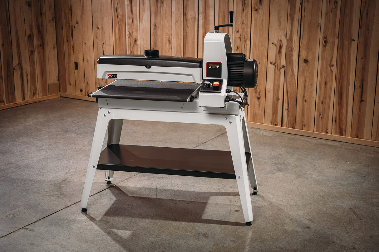 JET 25-Inch Drum Sander with Open Stand, 1-3/4 HP, 1Ph 115V (JWDS-2550) Jet