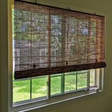Bamboo Shades Patio Blinds 72" 64" 84" Bamboo Blinds Roll-Up Lifting Window Roman Shade(Size:48'' x 84''-(W x H)) WoodArtSupply