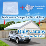 BenefitUSA 10'x20' Carport Replacement Canopy Garage Top Tarp Shelter Cover, Canopy ONLY (w/Edge) Benefit