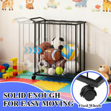 URMMIY Large Garage Ball Storage Rack with Wheels–Rolling Sports Equipment Organizer Freestanding Ball Holder for Basketball Soccer Volleyball Football–Sports Ball Storage for Garage Gym School Home URMMIY