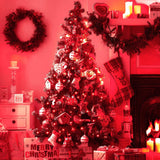 YEGUO Red Christmas Lights Outdoor, 165ft 500 LED String Lights Indoor, Green Wire Twinkle Tree Lights Plug in YEGUO