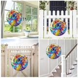 Reofrey Hanging Diamond Art Kits for Adults - 8x8 Inch Dinosaur Acrylic Board Double Sided Pattern Diamond Painting Suncatcher Pendant, DIY Crystal Art for Home Wall or Window Decoration Handmade Gift Reofrey