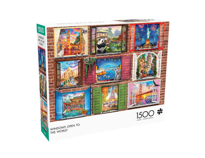 Buffalo Games - Dominic Davison - Windows Open to The World - 1500 Piece Jigsaw Puzzle for Adults -Challenging Puzzle Perfect for Game Nights - Finished Size is 38.50 x 26.50