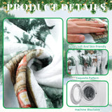 Breling Christmas Throw Flannel Blanket Winter Elk Cozy Fuzzy Warm Throw Blanket with Holiday Themed Print Christmas Gift for Winter Couch Sofa Bed Home Decor 60"x50" Breling