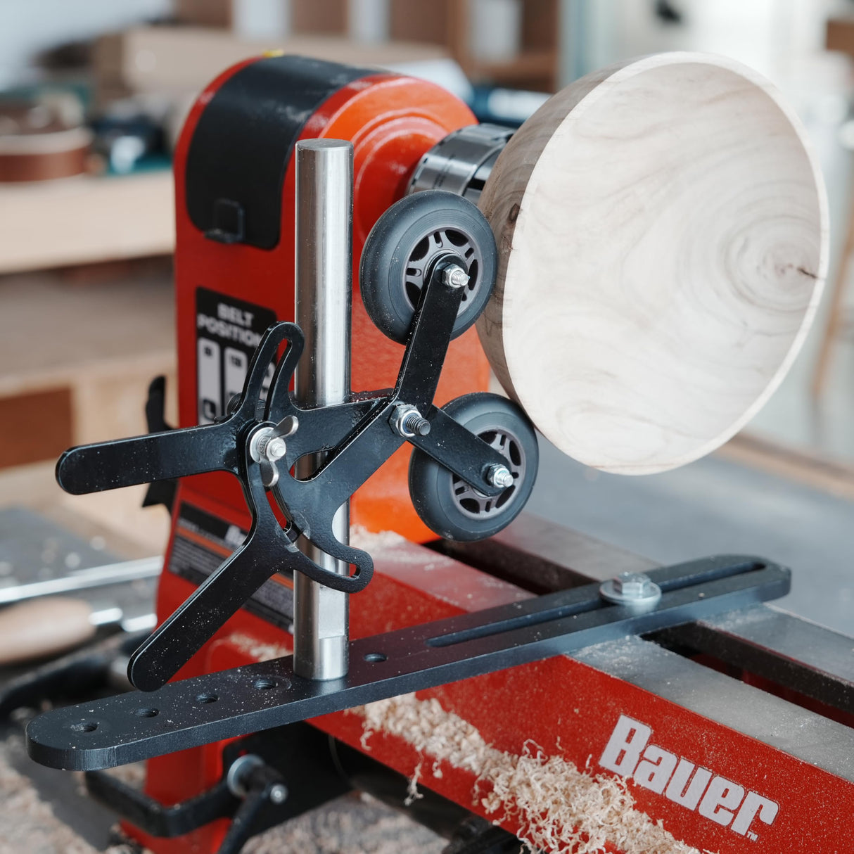 BMWOOD MC-FS6 Woodturning Steady Rest for Bowl Woodturning Lathe. BMWOOD