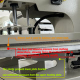 16x24 Pneumatic Dual Heat Press Machine Auto Sliding & Up-Open - Industrial Heat Transfer Double Station Automatic Press with Infrared Positioning for T-Shirt Sublimation Printing WUMSTOT