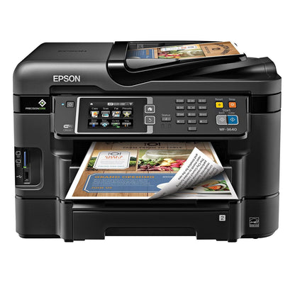 Epson WorkForce WF-3640 Wireless Color All-in-One Inkjet Printer with Scanner and Copier, Amazon Dash Replenishment Ready