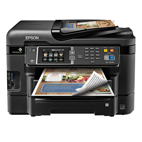 Epson WorkForce WF-3640 Wireless Color All-in-One Inkjet Printer with Scanner and Copier, Amazon Dash Replenishment Ready Epson