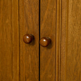 HOMCOM Modern Kitchen Island on Wheels, Rolling Kitchen Cart with Drawer, Storage Cabinet, and 2 Towel Racks for Dining Room, Brown HOMCOM