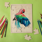 Mr. Pen- Blank Wooden Puzzle, 24 Pieces, 11.8" x 8.8", Wooden Blank Puzzles to Draw on Mr. Pen