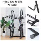 YueTong Vertical Bike Stand, 2 Bike Rack Garage, Upright and Horizontal, Indoor Bicycle Storage for Floor. YueTong
