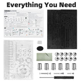 OWNONE 1 3D Wooden Puzzle Marble Run with LED Lights, Wooden Model Building Kits for Adults, Wood Mechanical Puzzle Building Set, Office Desk Decor Gift for Men Adults (312 PCS) OWNONE 1