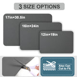 HotLive Coffee Mat - Coffee Bar Mat for Countertops | Coffee Bar Accessories Fit Under Coffee Maker Espresso Machine | Absorbent Hide Stain Rubber Backed Dish Drying Mat for Kitchen Counter HotLive