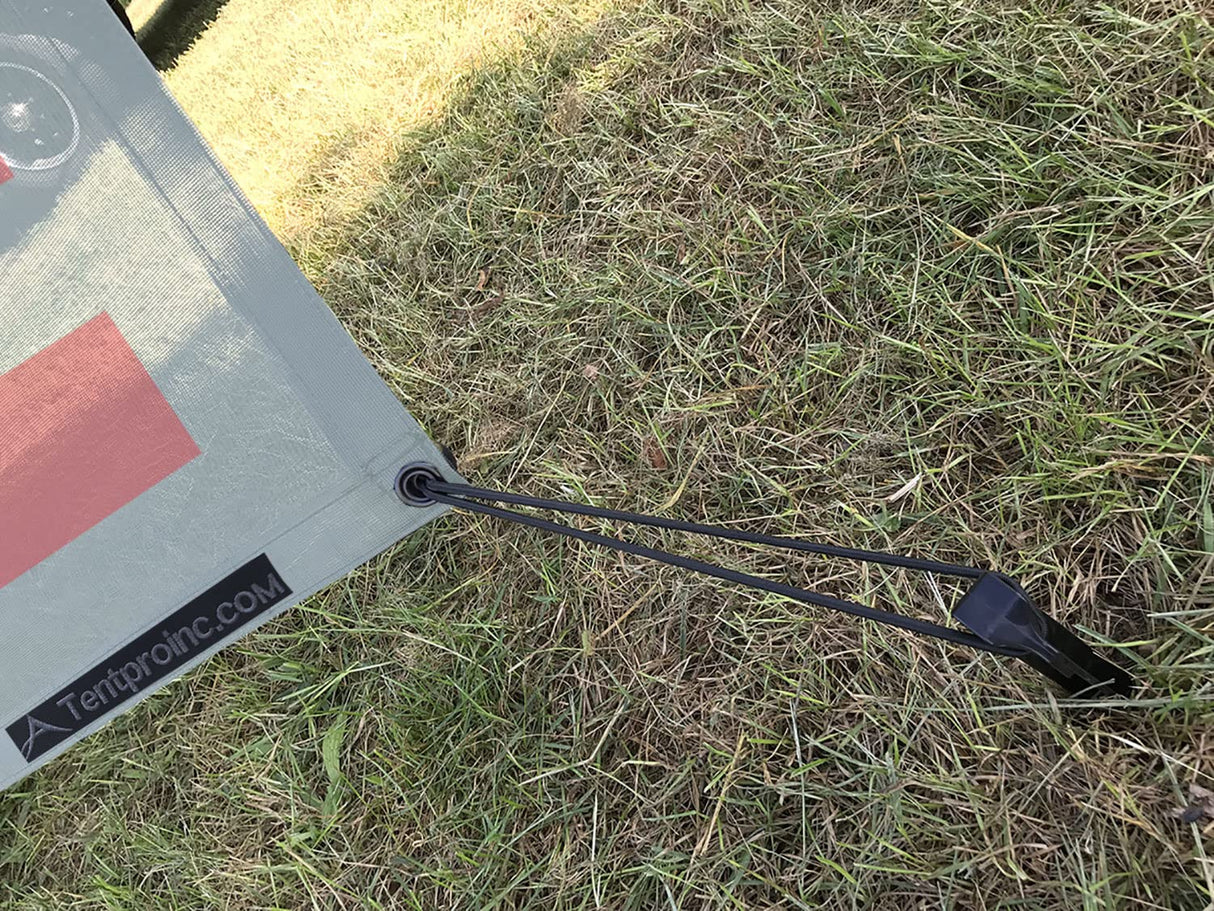 Tentproinc RV Awning Sun Shade Screen 8' X 15' 3'' (American Flag) Gray Mesh Sunshade Camper Trailer Awning Shade Screen UV Blocker Completed Kits Tentproinc