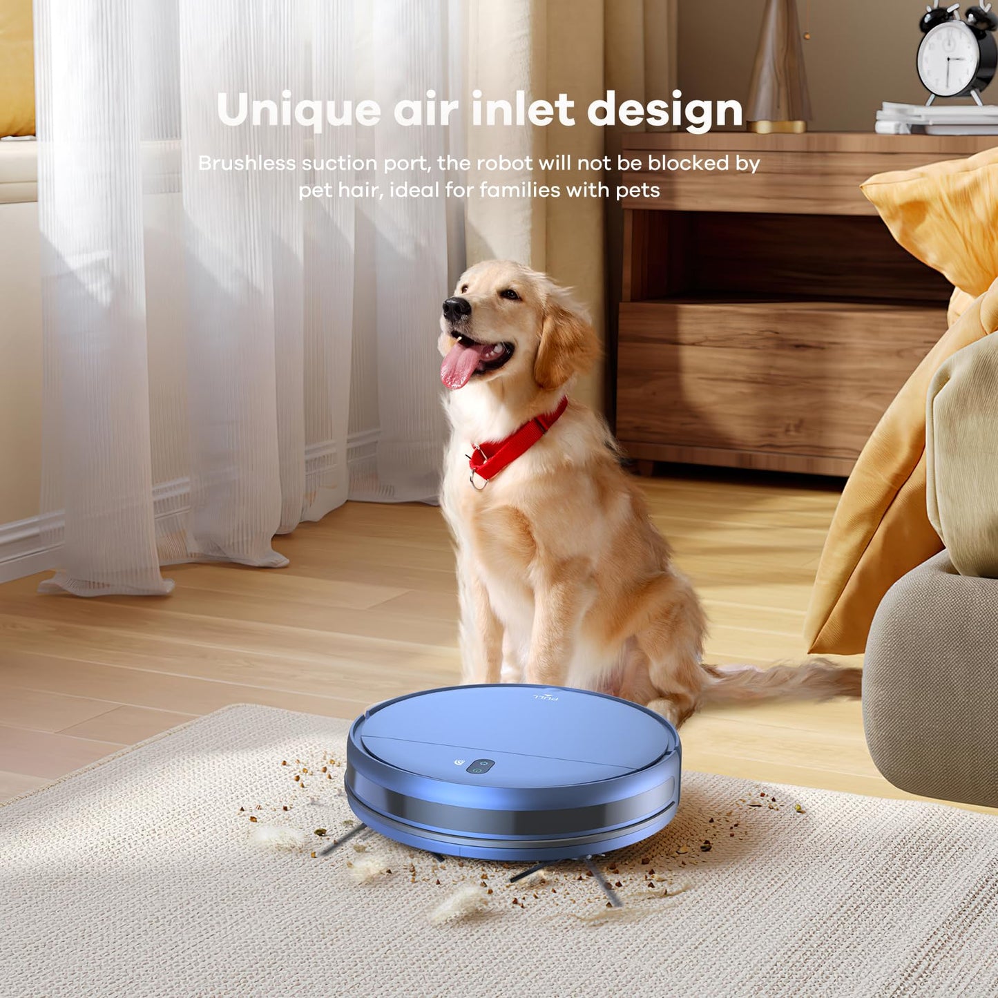 ZCWA Robot Vacuum and Mop Combo, 2 in 1 Mopping Robotic Vacuum with WiFi/App, Robotic Vacuum Cleaner, Schedule Settings, Self-Charging, Ideal for Hard Floor, Pet Hair and Low Pile Carpet