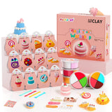 Air Dry Clay Kit - Cake Themed, Modeling Clay for Kids, DIY Model Magic Clay with Sculpting Tools and Tutorials, 12 Boxes Molding Clay, Ultra Light, Soft & Non-Sticky, Arts and Crafts Gift for Kids Aestd-ST