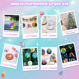 Minetom Kids Wooden Painting Kit-Glow in The Dark，26 pcs Wood Slice Craft Activities Kits-Arts & Crafts Gifts for Boys Girls Ages 5-12,Creative Art Toys for 5, 6, 7, 8, 9, 10, 11 & 12 Year Old Kids Minetom