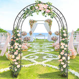 VINGLI Garden Arbor Arch, Wedding Arch Archway for Ceremony Party, Durable Steel Trellis for Plant Climbing, Christmas Decorations Pergola for Backyard, Lawn, Patio, Yard VINGLI