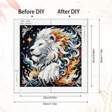 AiYuanzsh 5D Special Shaped Diamond Painting Kit - Mighty King Lion Design, Unique Crystal Rhinestone Diamond Art Set for Beginners and Adults, Perfect for Home Wall Decor and Holiday Gifts AiYuanzsh