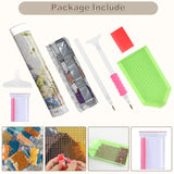 CEOVR Barn Diamond Painting Kits, 5D Full Drill National Park Diamond Art Kits for Adults, Mountain Landscape Gem Art, Adult Crafts Kits Wall Decor for Home Office 12x16inch CEOVR