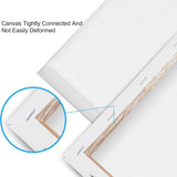 ESRICH Stretched Canvas for Painting 11x14 Inch, 10 Pack Blank Canvas -5/8 in Profile Primed Cotton White Canvases for Painting for Oil & Acrylic Paint ESRICH