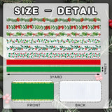 YKW Christmas Ribbon Set - 8 Festive Patterns, 24 Yards Total - 3/8" Wide Holiday Ribbon for Gift Wrapping, Tree Decorations, Crafts -Threaded Ribbon for Xmas Decor, DIY Projects YKW