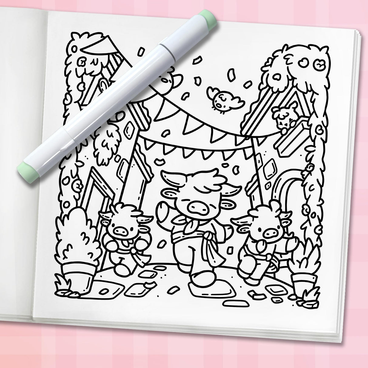 Cozy Europe: Cute Coloring Book for Adults and Teens with Charming Characters and Delightful European Scenes for Relaxation (Cozy Coloring Books) WoodArtSupply