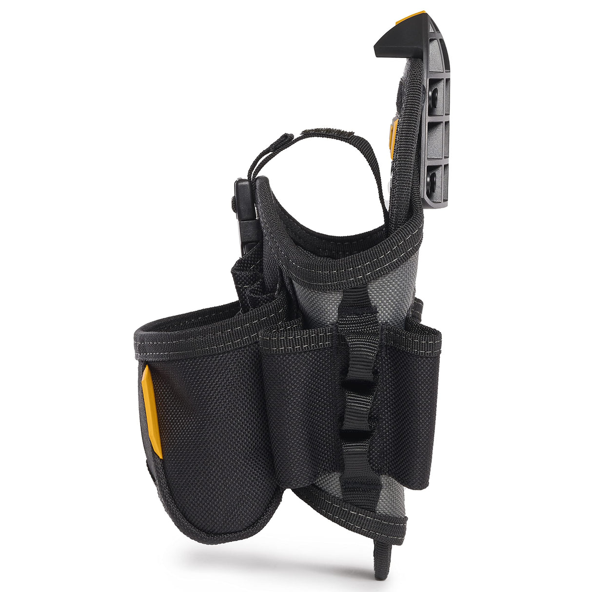 ToughBuilt - Drill Holster Specialist - Covered Accessory Pocket, 15 Pockets, 7 Drill Pockets & 2 Screw Driver Loops, Carabiner Attachments Loops (Patented ClipTech Hub & Work Belts) (TB-CT-20-LX) ToughBuilt
